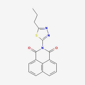 molecular formula C17H13N3O2S B5716413 2-(5-propyl-1,3,4-thiadiazol-2-yl)-1H-benzo[de]isoquinoline-1,3(2H)-dione 