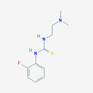 molecular formula C11H16FN3S B5716418 N-[2-(dimethylamino)ethyl]-N'-(2-fluorophenyl)thiourea 