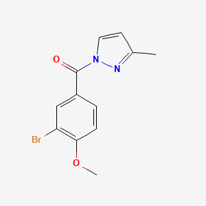 molecular formula C12H11BrN2O2 B5716433 1-(3-bromo-4-methoxybenzoyl)-3-methyl-1H-pyrazole 