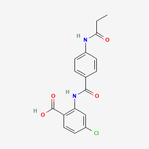 4-chloro-2-{[4-(propionylamino)benzoyl]amino}benzoic acid