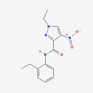 1-ethyl-N-(2-ethylphenyl)-4-nitro-1H-pyrazole-3-carboxamide