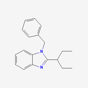 molecular formula C19H22N2 B5716480 1-benzyl-2-(1-ethylpropyl)-1H-benzimidazole 