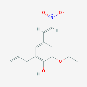 molecular formula C13H15NO4 B5716489 2-allyl-6-ethoxy-4-(2-nitrovinyl)phenol 