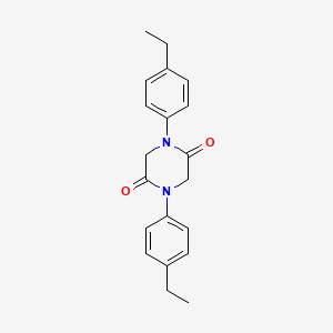molecular formula C20H22N2O2 B5716496 1,4-bis(4-ethylphenyl)-2,5-piperazinedione 