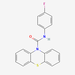 molecular formula C19H13FN2OS B5716497 N-(4-fluorophenyl)-10H-phenothiazine-10-carboxamide 