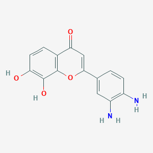 molecular formula C15H12N2O4 B057165 2-(3,4-二氨基苯基)-7,8-二羟基-4H-色烯-4-酮 CAS No. 460744-16-5