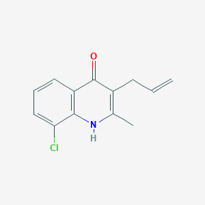 molecular formula C13H12ClNO B5716549 3-allyl-8-chloro-2-methyl-4-quinolinol 