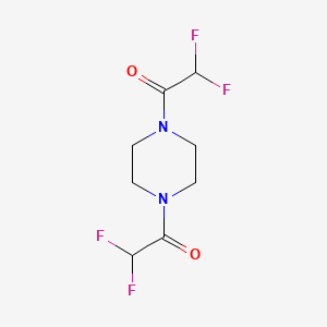 molecular formula C8H10F4N2O2 B5716557 1,4-bis(difluoroacetyl)piperazine 