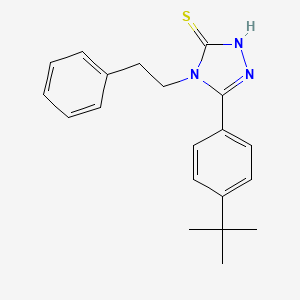 molecular formula C20H23N3S B5716560 5-(4-tert-butylphenyl)-4-(2-phenylethyl)-2,4-dihydro-3H-1,2,4-triazole-3-thione 