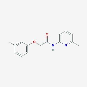molecular formula C15H16N2O2 B5716565 2-(3-methylphenoxy)-N-(6-methyl-2-pyridinyl)acetamide 