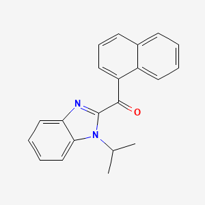 molecular formula C21H18N2O B5716602 (1-isopropyl-1H-benzimidazol-2-yl)(1-naphthyl)methanone 