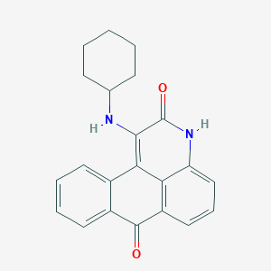 molecular formula C22H20N2O2 B5716634 1-(cyclohexylamino)-3H-naphtho[1,2,3-de]quinoline-2,7-dione 