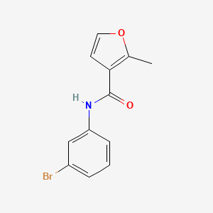 molecular formula C12H10BrNO2 B5716639 N-(3-bromophenyl)-2-methyl-3-furamide 