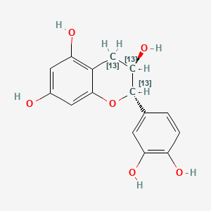 molecular formula C15H14O6 B571665 (+)-Catechin-13C3 CAS No. 1261254-33-4
