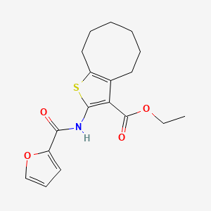 ethyl 2-(2-furoylamino)-4,5,6,7,8,9-hexahydrocycloocta[b]thiophene-3-carboxylate