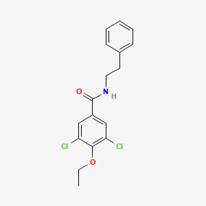 molecular formula C17H17Cl2NO2 B5716669 3,5-dichloro-4-ethoxy-N-(2-phenylethyl)benzamide 