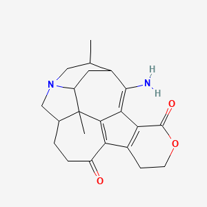 molecular formula C22H26N2O3 B571667 达芙尼环肽 I CAS No. 1467083-10-8