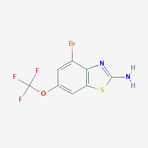 molecular formula C8H4BrF3N2OS B057167 4-溴-6-(三氟甲氧基)-1,3-苯并噻唑-2-胺 CAS No. 144631-82-3