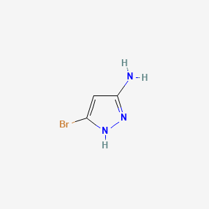 molecular formula C3H4BrN3 B571671 3-溴-1H-吡唑-5-胺 CAS No. 950739-21-6