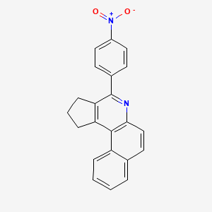 molecular formula C22H16N2O2 B5716711 4-(4-nitrophenyl)-2,3-dihydro-1H-benzo[f]cyclopenta[c]quinoline 
