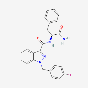 molecular formula C24H21FN4O2 B571675 App-fubinaca CAS No. 1185282-03-4