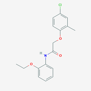 molecular formula C17H18ClNO3 B5716760 2-(4-chloro-2-methylphenoxy)-N-(2-ethoxyphenyl)acetamide 