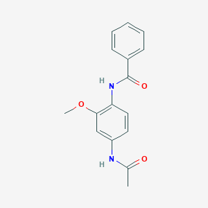 molecular formula C16H16N2O3 B5716772 N-[4-(acetylamino)-2-methoxyphenyl]benzamide 