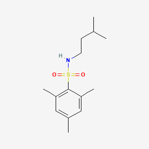 molecular formula C14H23NO2S B5716774 2,4,6-trimethyl-N-(3-methylbutyl)benzenesulfonamide 