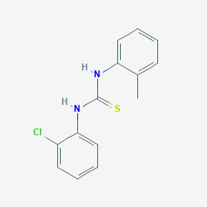 molecular formula C14H13ClN2S B5716778 N-(2-chlorophenyl)-N'-(2-methylphenyl)thiourea 