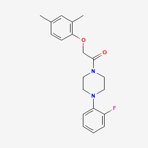 molecular formula C20H23FN2O2 B5716798 1-[(2,4-dimethylphenoxy)acetyl]-4-(2-fluorophenyl)piperazine 