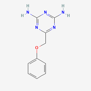 molecular formula C10H11N5O B5716799 6-(phenoxymethyl)-1,3,5-triazine-2,4-diamine 