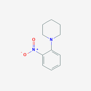 molecular formula C11H14N2O2 B057168 1-(2-硝基苯基)哌啶 CAS No. 15822-77-2