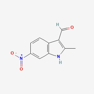 molecular formula C10H8N2O3 B5716814 2-methyl-6-nitro-1H-indole-3-carbaldehyde 