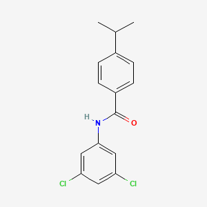 molecular formula C16H15Cl2NO B5716825 N-(3,5-dichlorophenyl)-4-isopropylbenzamide 