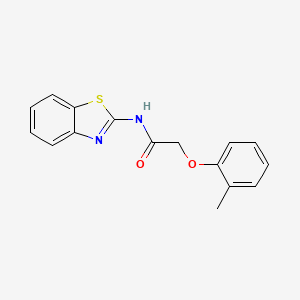 molecular formula C16H14N2O2S B5716914 N-1,3-benzothiazol-2-yl-2-(2-methylphenoxy)acetamide 