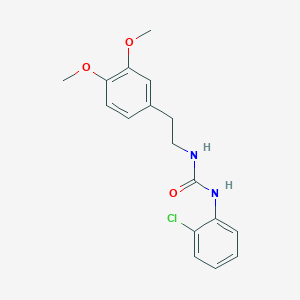molecular formula C17H19ClN2O3 B5716943 N-(2-chlorophenyl)-N'-[2-(3,4-dimethoxyphenyl)ethyl]urea 