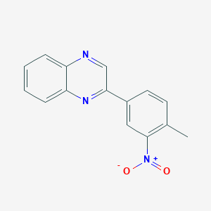 molecular formula C15H11N3O2 B5716971 2-(4-methyl-3-nitrophenyl)quinoxaline 