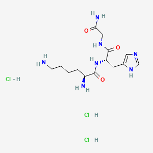 molecular formula C14H28Cl3N7O3 B571699 Bursin trihydrochloride CAS No. 112898-17-6