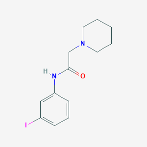 molecular formula C13H17IN2O B5716993 N-(3-iodophenyl)-2-(1-piperidinyl)acetamide CAS No. 58479-91-7