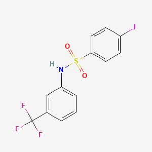 molecular formula C13H9F3INO2S B5716997 4-iodo-N-[3-(trifluoromethyl)phenyl]benzenesulfonamide 