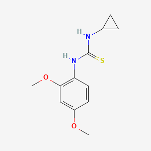 molecular formula C12H16N2O2S B5717016 N-cyclopropyl-N'-(2,4-dimethoxyphenyl)thiourea 