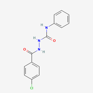 molecular formula C14H12ClN3O2 B5717018 2-(4-chlorobenzoyl)-N-phenylhydrazinecarboxamide 