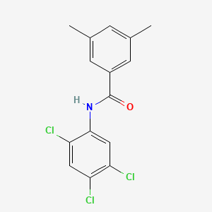 molecular formula C15H12Cl3NO B5717021 3,5-dimethyl-N-(2,4,5-trichlorophenyl)benzamide 