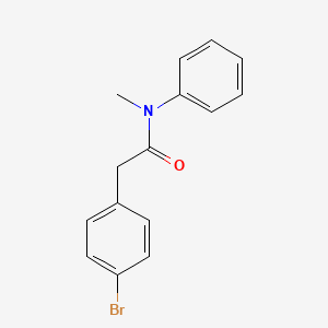 molecular formula C15H14BrNO B5717042 2-(4-bromophenyl)-N-methyl-N-phenylacetamide 