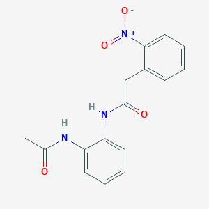 molecular formula C16H15N3O4 B5717048 N-[2-(acetylamino)phenyl]-2-(2-nitrophenyl)acetamide 