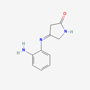 molecular formula C10H11N3O B5717055 4-[(2-aminophenyl)imino]-2-pyrrolidinone 