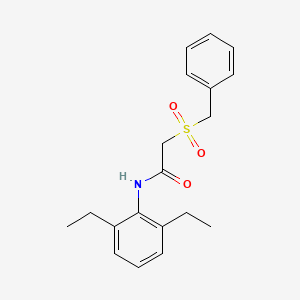 molecular formula C19H23NO3S B5717076 2-(benzylsulfonyl)-N-(2,6-diethylphenyl)acetamide 