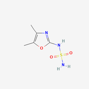 molecular formula C5H9N3O3S B571710 N-(4,5-Dimethyl-1,3-oxazol-2-yl)sulfuric diamide CAS No. 114913-05-2