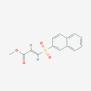 molecular formula C14H12O4S B5717101 methyl 3-(2-naphthylsulfonyl)acrylate 