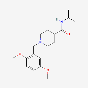 molecular formula C18H28N2O3 B5717109 1-(2,5-dimethoxybenzyl)-N-isopropyl-4-piperidinecarboxamide 